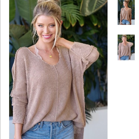 LA MIEL By Hyped Unicorn Oversized Slouchy Sweater - Picture 2 of 8